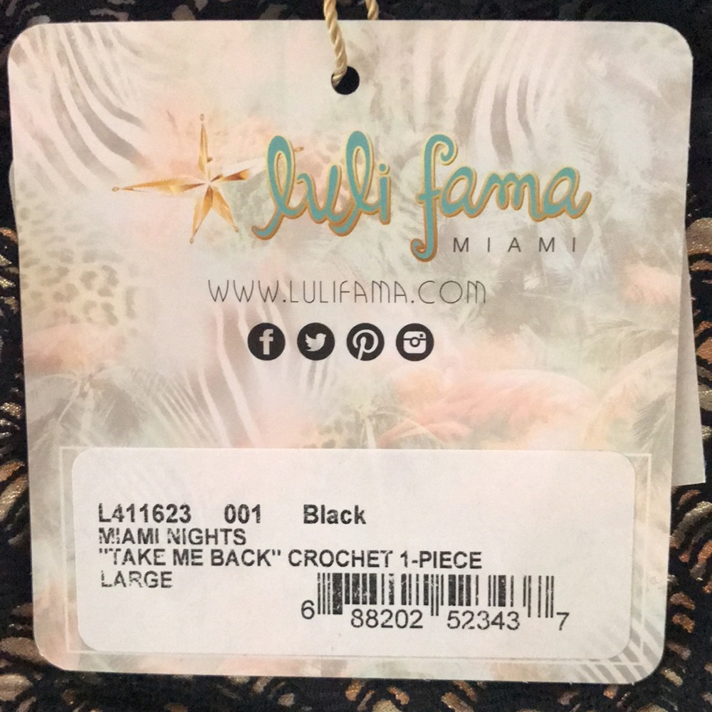 Luli Fama Take Me Back Crochet One Piece - Picture 16 of 16